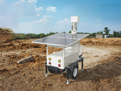 نصب کارگاه در تریلر دوربین مداربسته خورشیدی