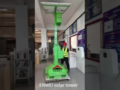 برج نظارتی امنیتی دوربین مداربسته خورشیدی سیار برای مدیریت ترافیک