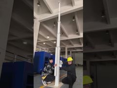 دکل تلسکوپی برای تریلر دوربین خورشیدی