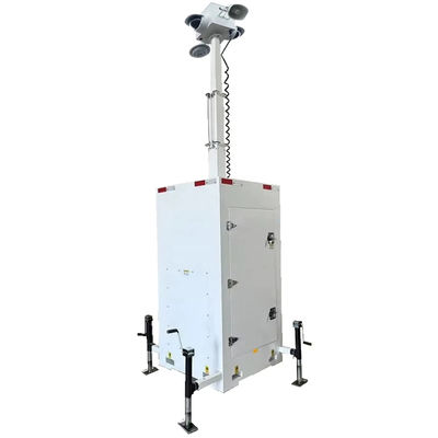 quality واحد برج دوربین مدار بسته همراه با داربست دستی 6 متری برای نظارت بر بازار factory