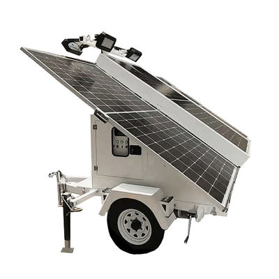 نورپردازی چرخش 360 درجه مرسوم به روش خورشیدی LED Light Trailer برای روشنایی معدن منطقه بزرگ
