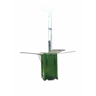 امنیت ثبات چراغ خورشیدی LED برج سیستم پنل خورشیدی LED Cuboid برای روشنایی انبار
