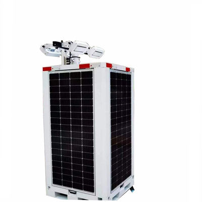 پانل خورشیدی LED Light Tower Gel باتری سطح 8 مقاومت در برابر باد Solar Led Cube برای روشنایی ساخت جاده