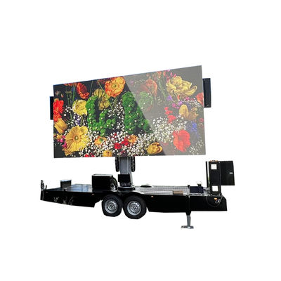 نمایشگر صفحه نمایش LED با کنتراست بالا تریلر استخر هیدرولیک برای تبلیغات بیرونی