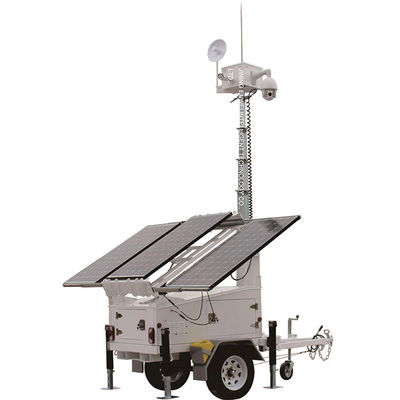 دوربین ارتفاعی قابل حمل برای انرژی خورشیدی برج های Cctv خورشیدی برای نظارت بر ساخت جاده