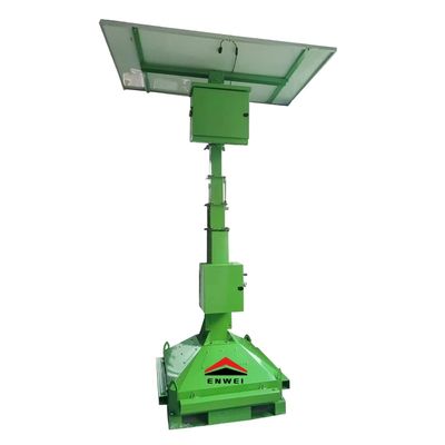 Mobile Solar CCTV Camera Street Tower Security Surveillance Tower For Traffic Management
