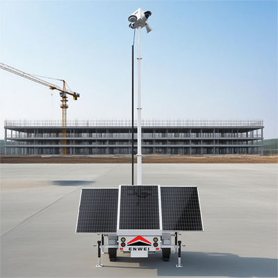 عمر باتری طولانی پانل های خورشیدی دوربین تریلر برای نظارت بر محل ساخت و ساز